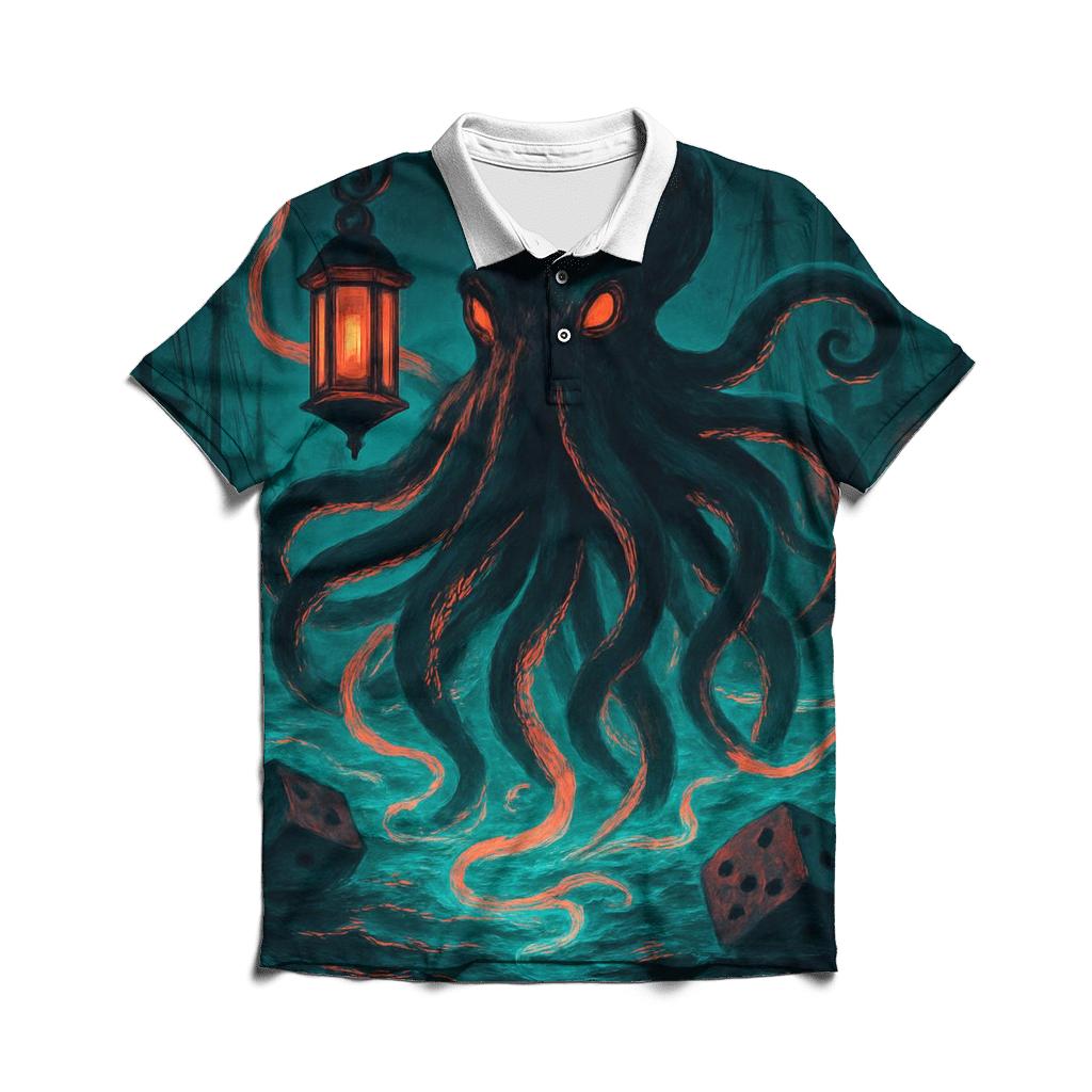 Random Lantern Kraken branded logo polo shirts