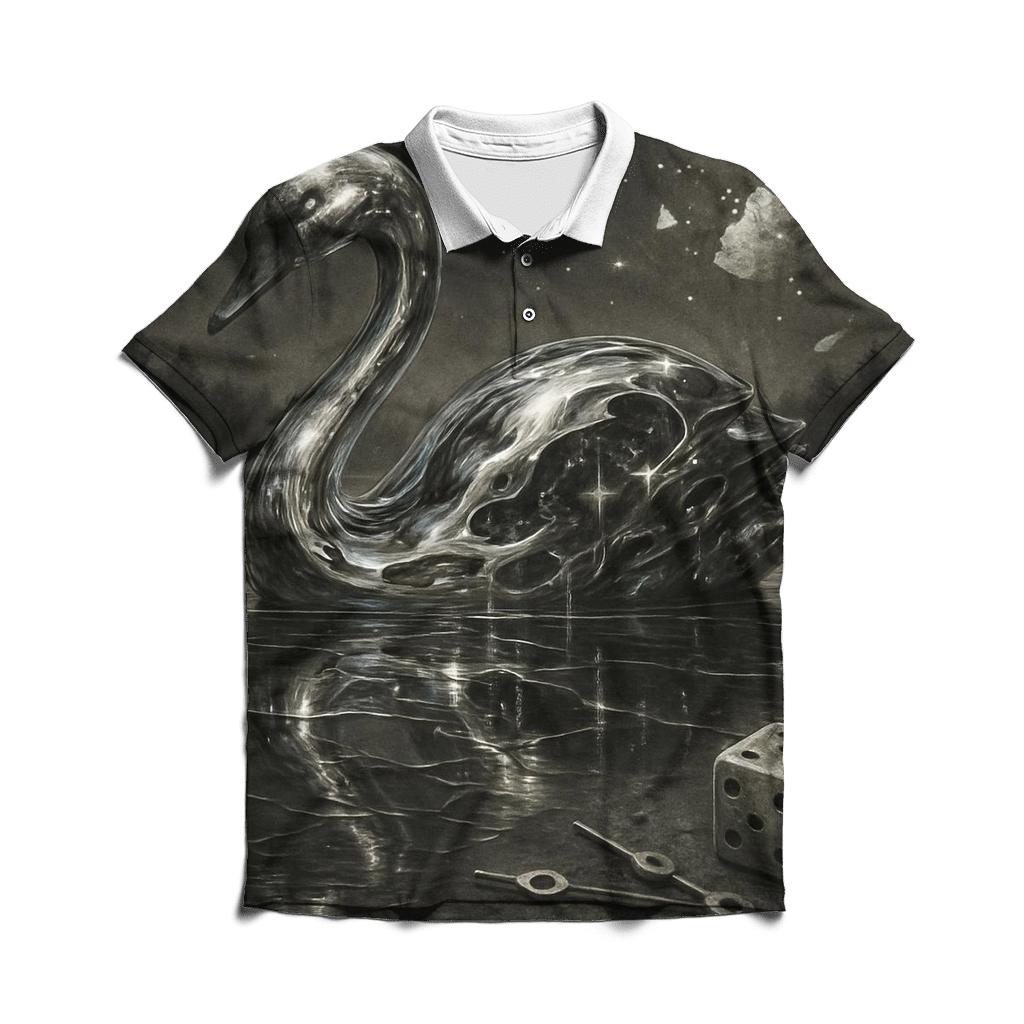 Random Mercury Swan branded logo polo shirts