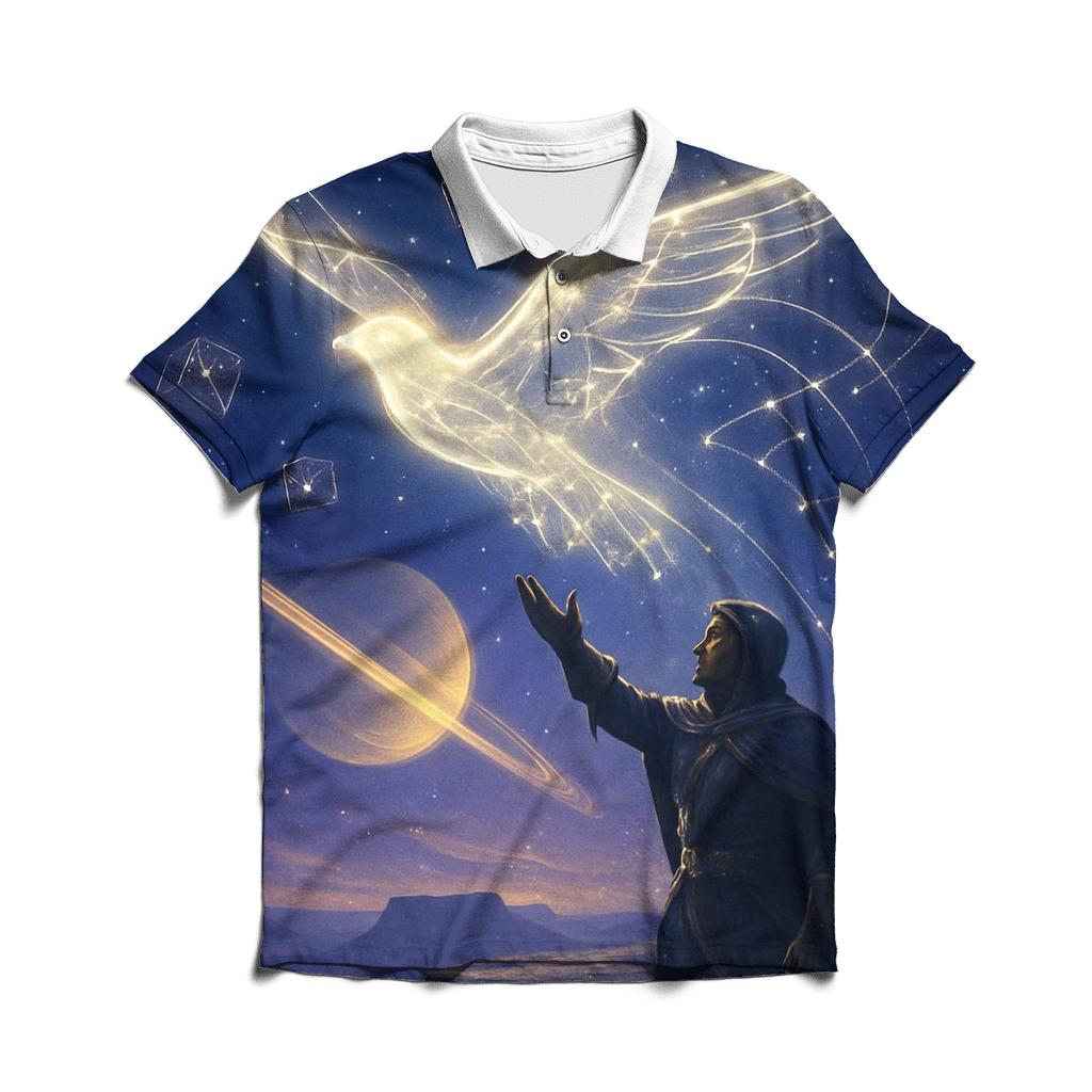 Random Photon Falconer branded logo polo shirts