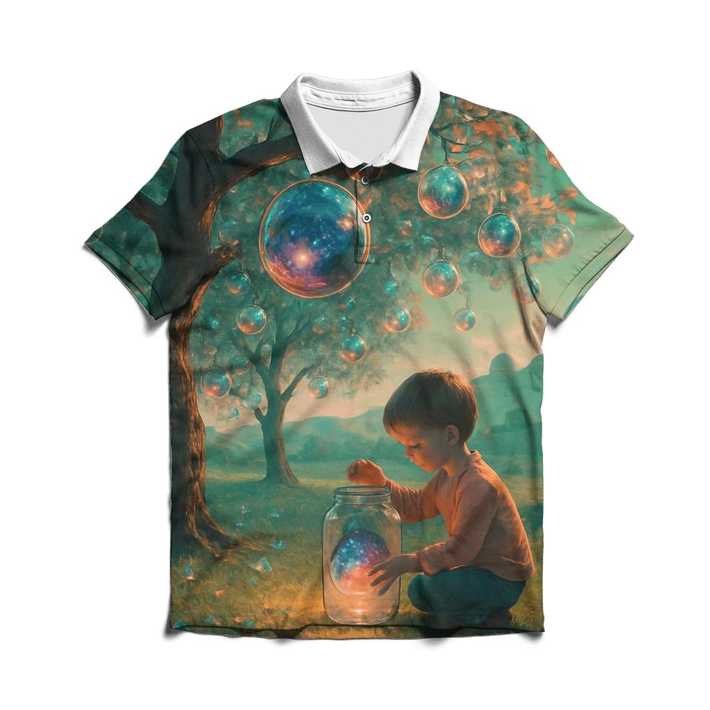 Random Glass Orchard premium cotton polo shirts