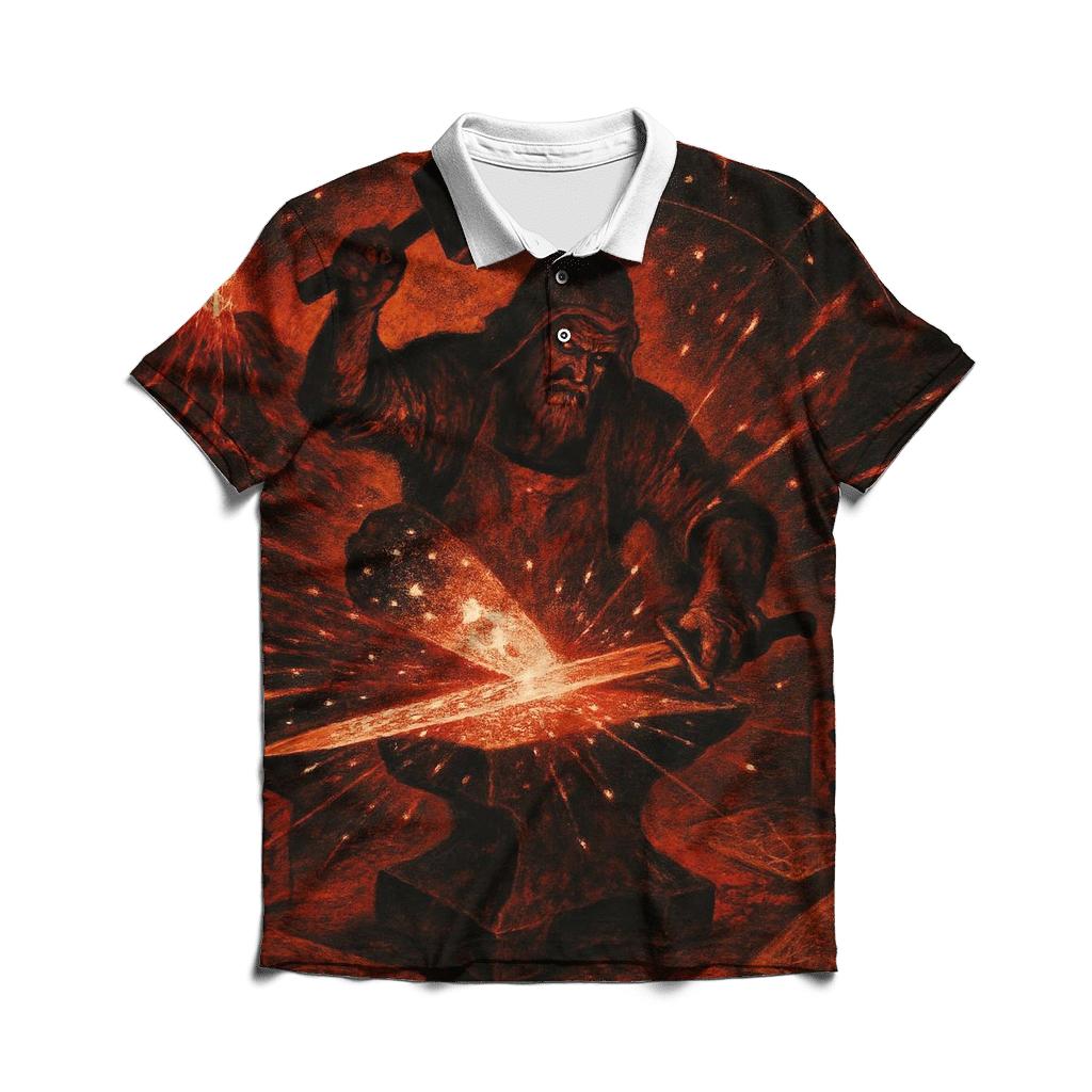 Random Celestial Blacksmith casual sports polo shirts
