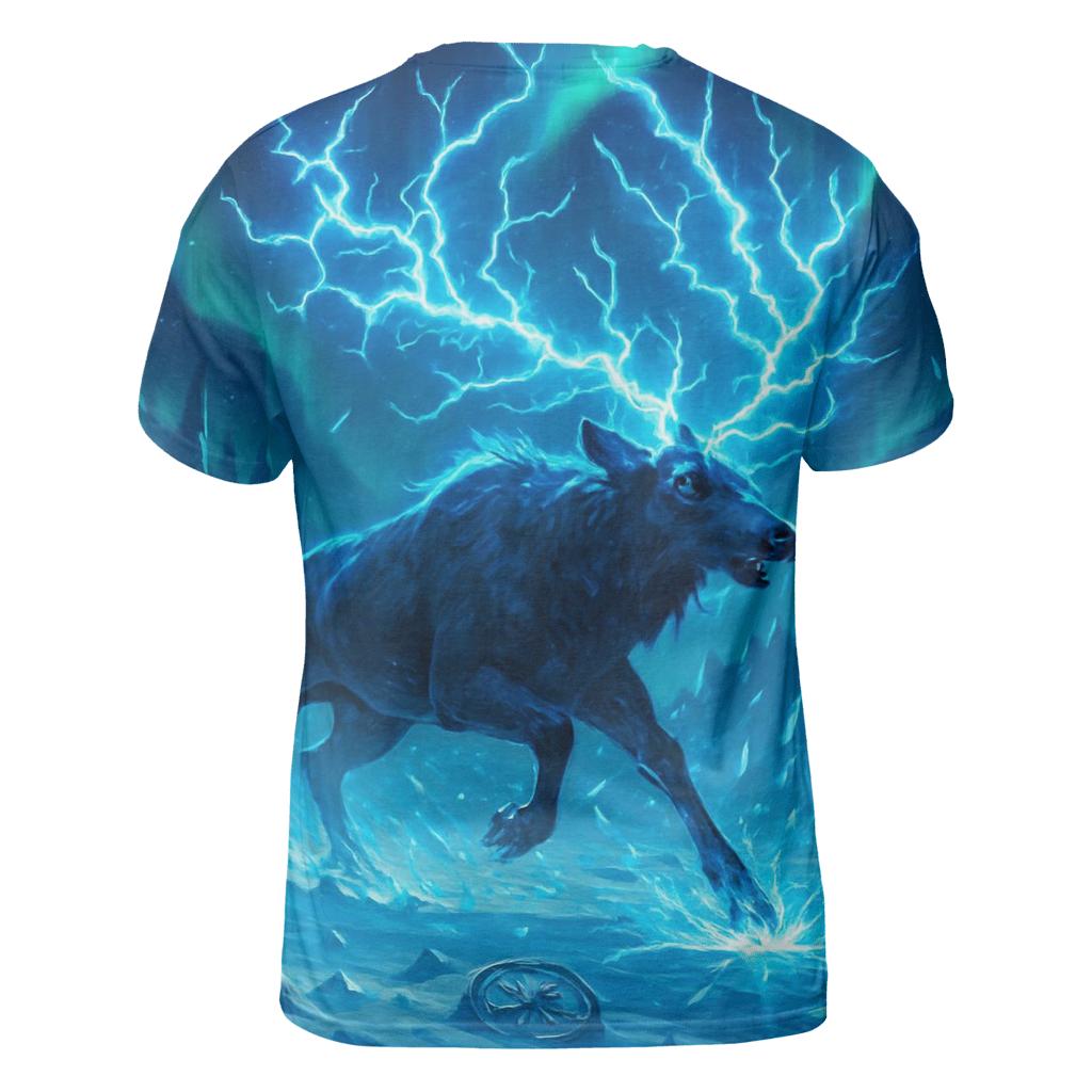 Random Electric Elk artistic all-over print tops