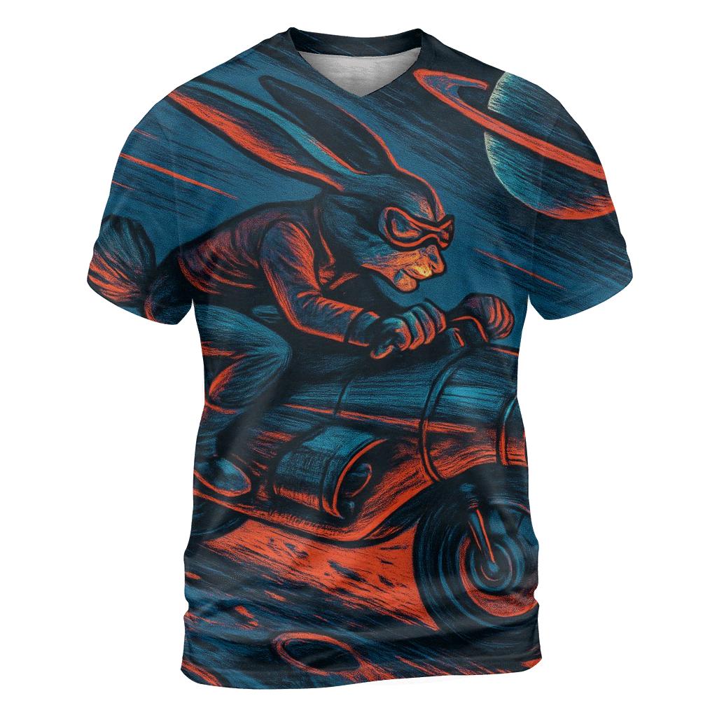 Random Lunar Street Racer trendy printed shirt styles