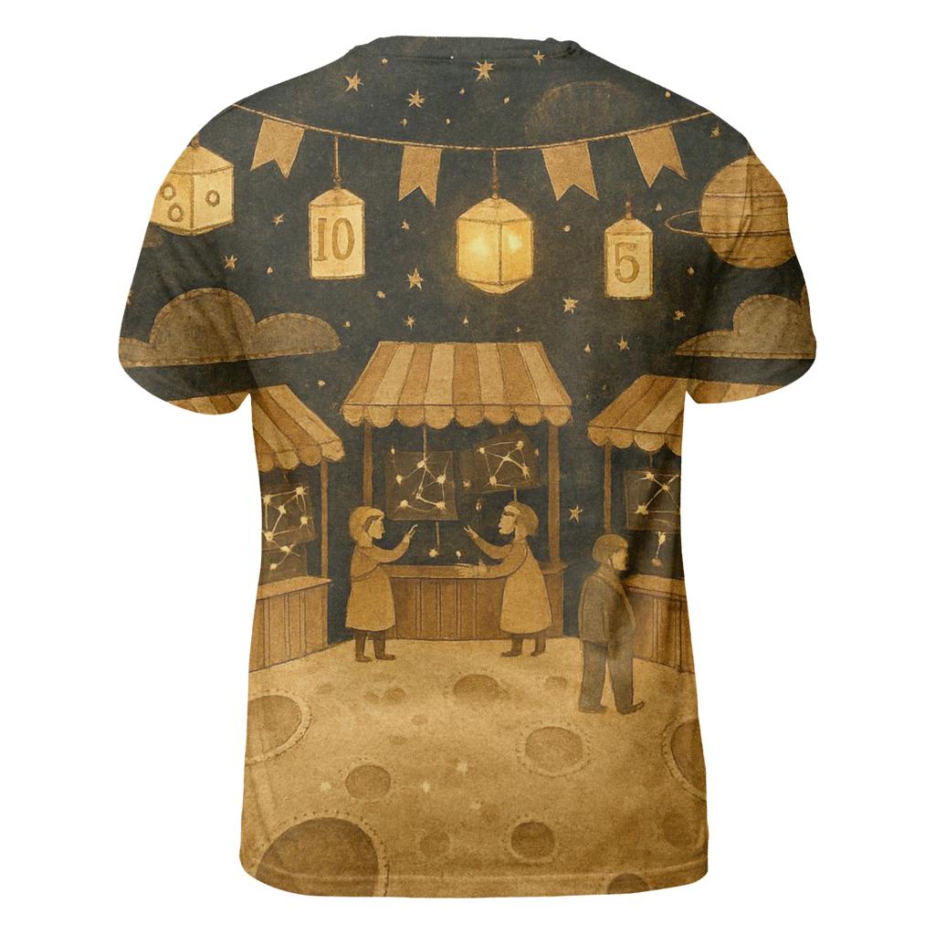 Random Paper Moon Bazaar creative print fashion shirts