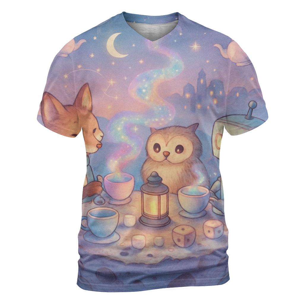 Random Cosmic Tea Party custom all-over print shirts