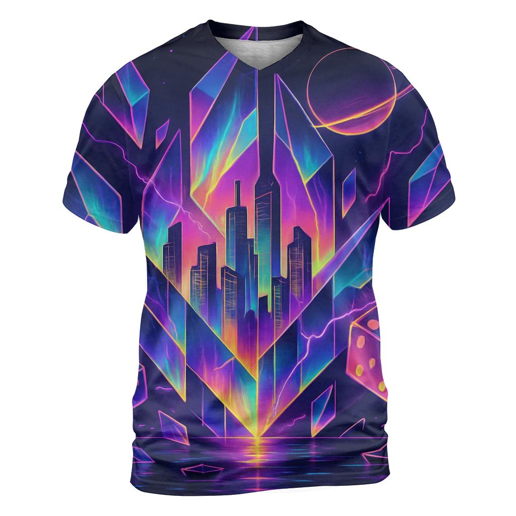 Random Shattered Aurora designer pattern shirts
