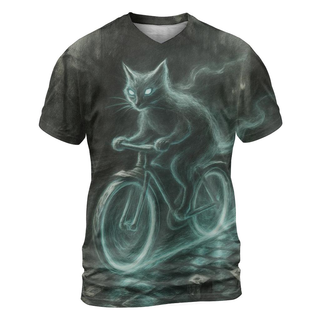 Random Phantom Bicycle creative print fashion shirts