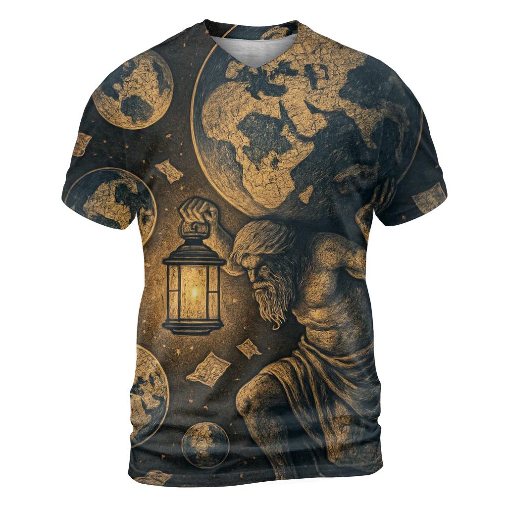 Random Lantern Atlas creative print fashion shirts