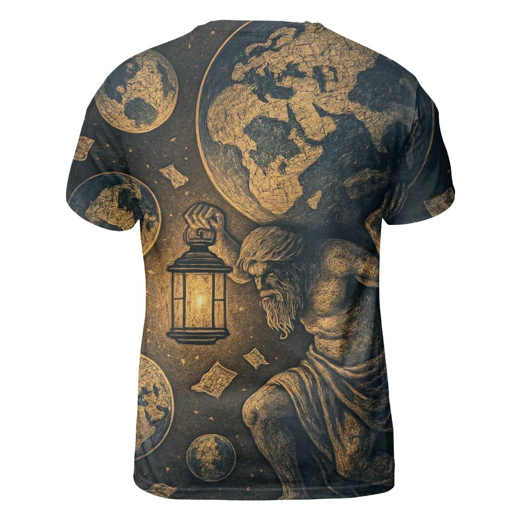 Random Lantern Atlas creative print fashion shirts