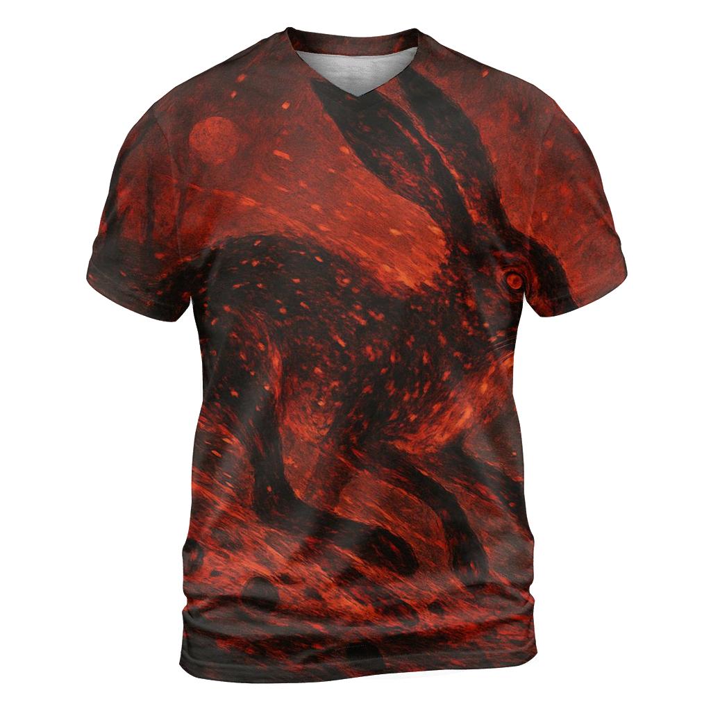 Random Ember Hare unique graphic print tees