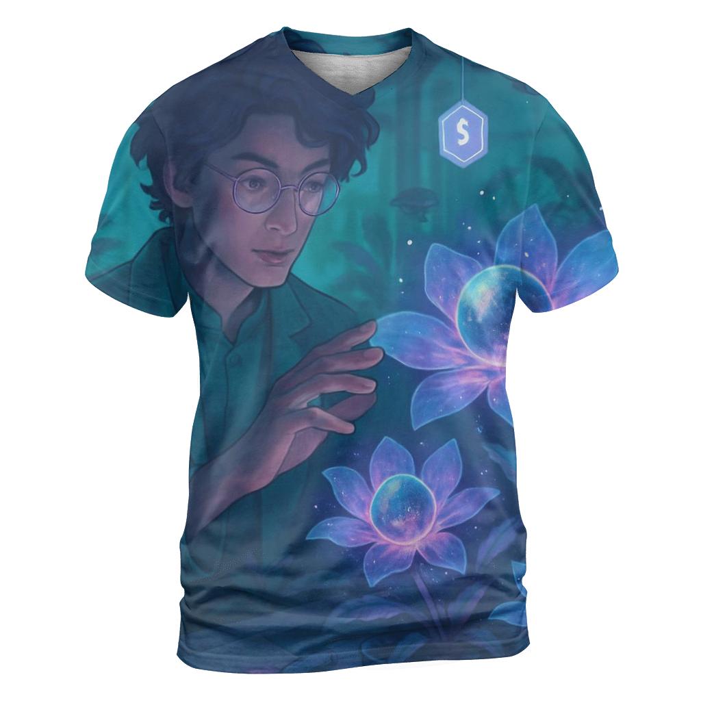 Random Holographic Botanist unique graphic print tees