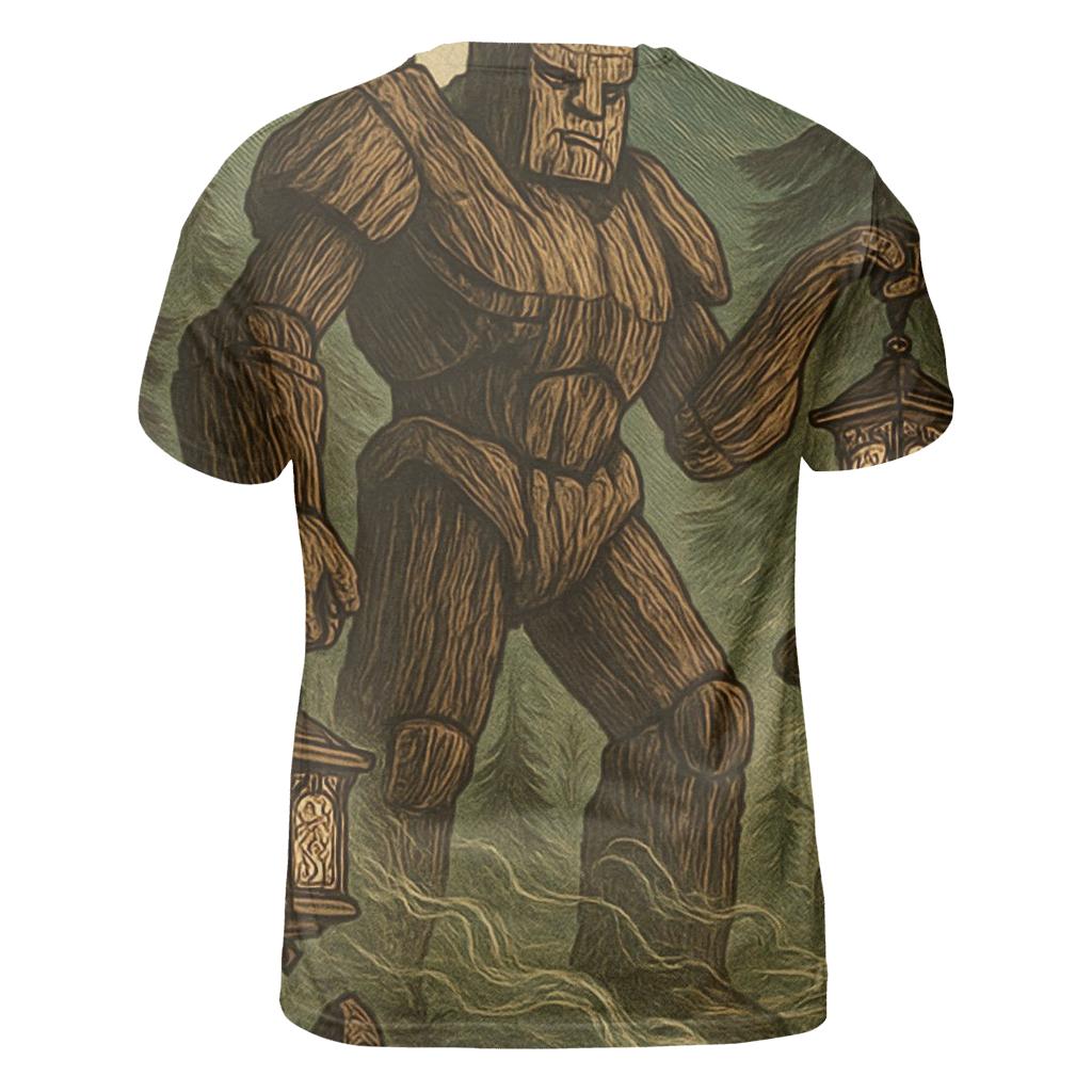 Random Ironwood Golem creative print fashion shirts