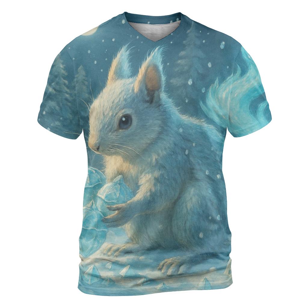 Random Frostfire Squirrel trendy printed shirt styles