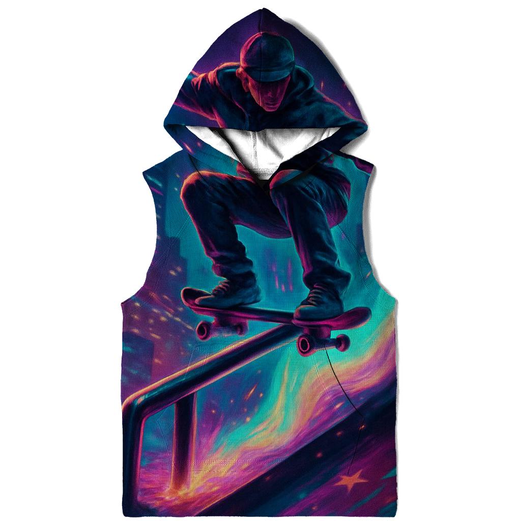 Random Aurora Skateboarder heavyweight hoodies