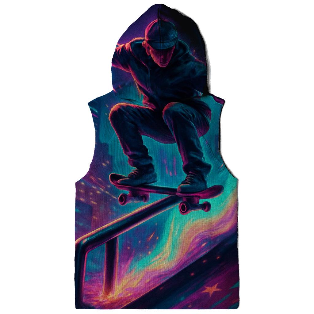 Random Aurora Skateboarder heavyweight hoodies