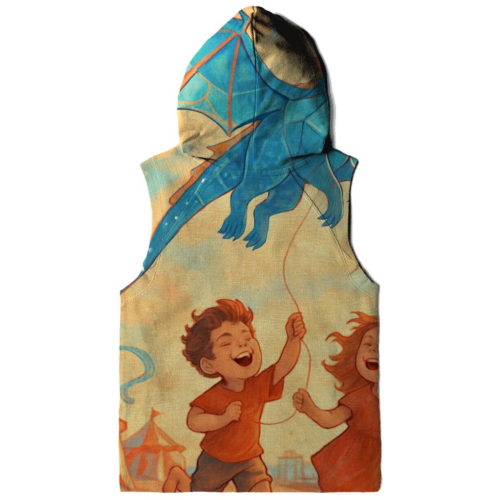 Random Sapphire Kite Dragon printed hoodies