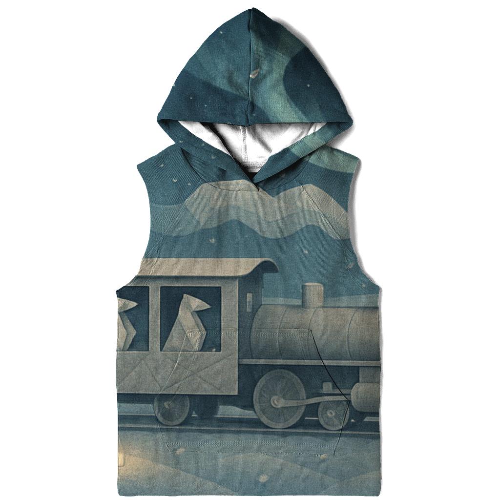 Random Paper Aurora Train embroidered hoodies