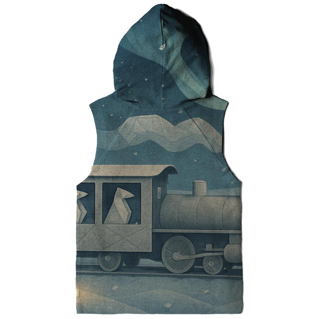 Random Paper Aurora Train embroidered hoodies