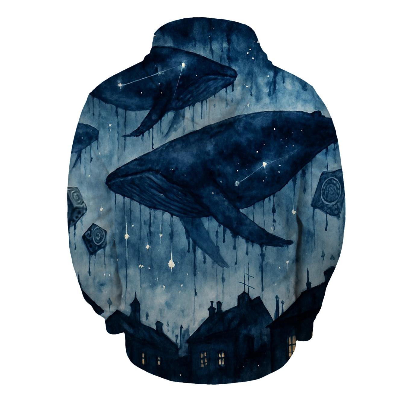 Random Ink Whale Parade hoodie styles