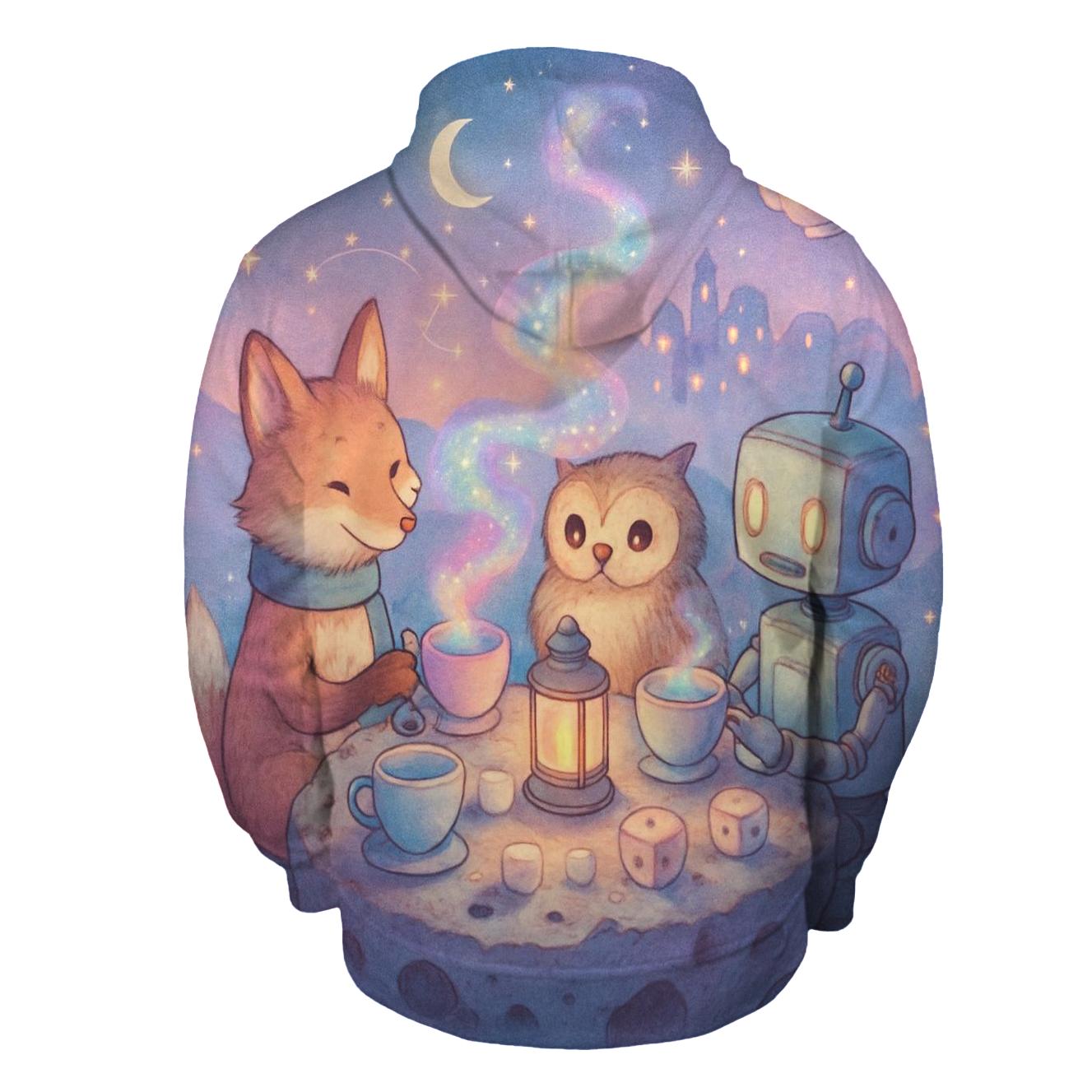 Random Cosmic Tea Party graphic hoodies
