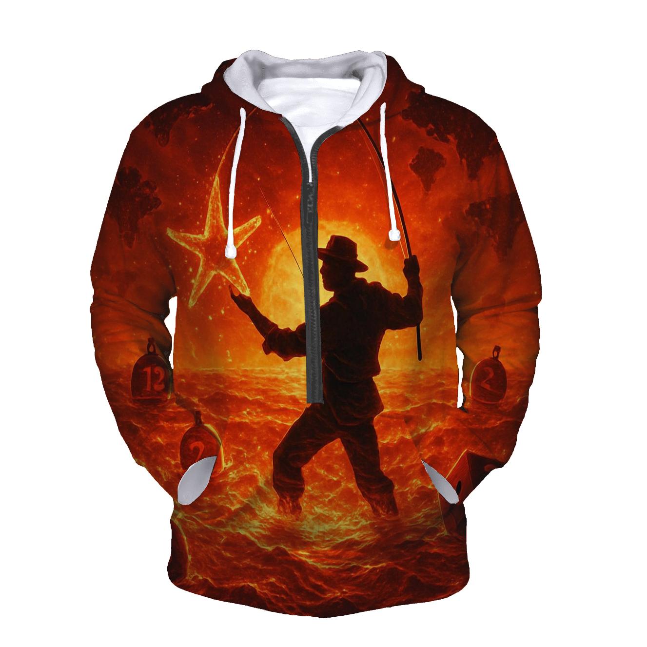 Random Solar Fisherman zip-up hoodies