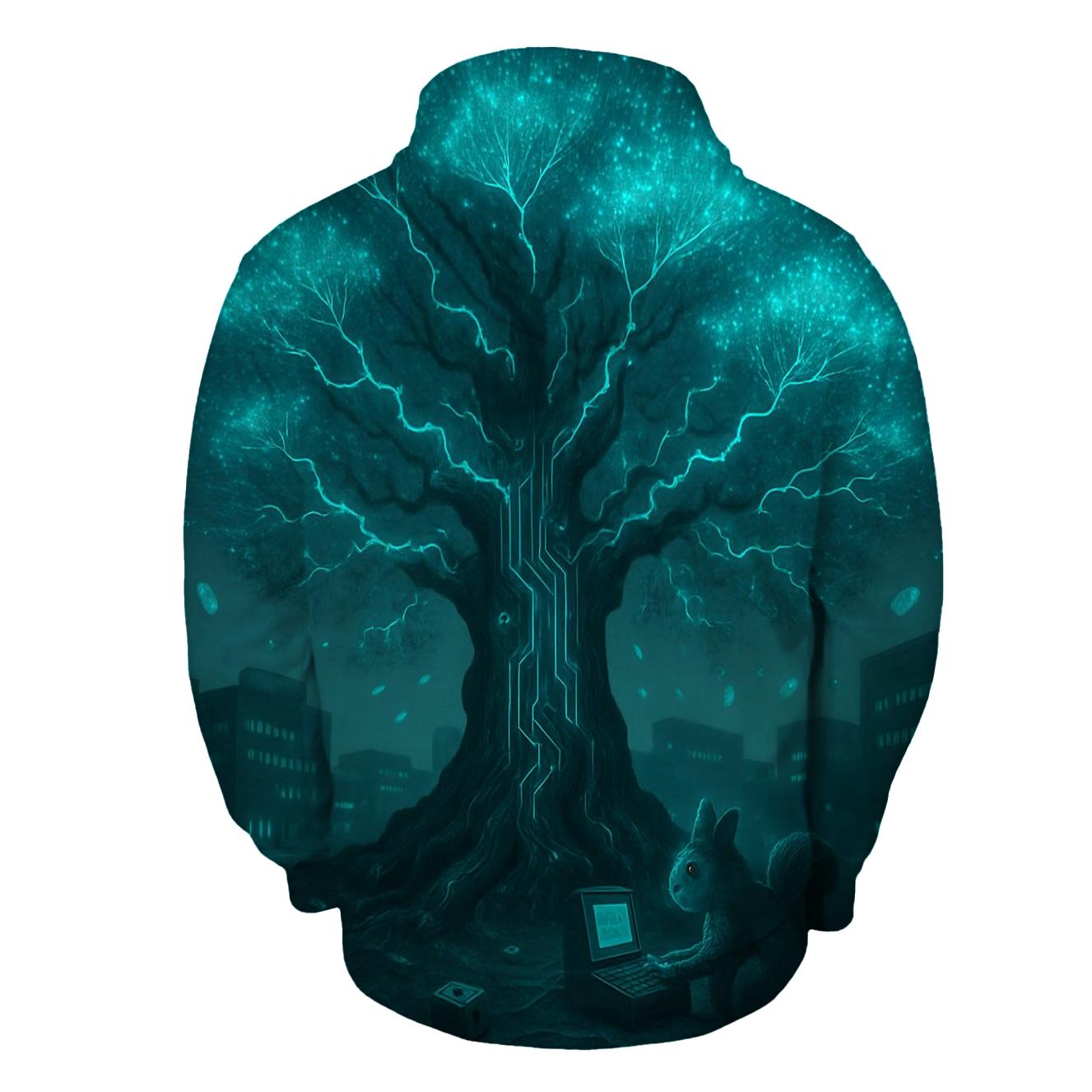 Random Circuit Tree heavyweight hoodies