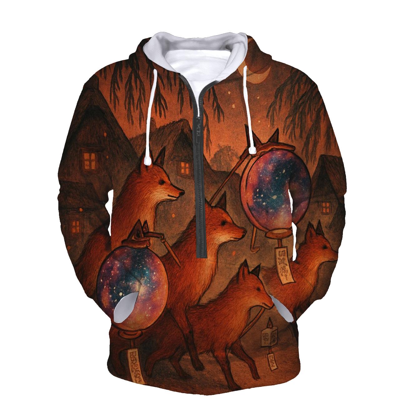 Random Lantern Fox Parade custom hoodies
