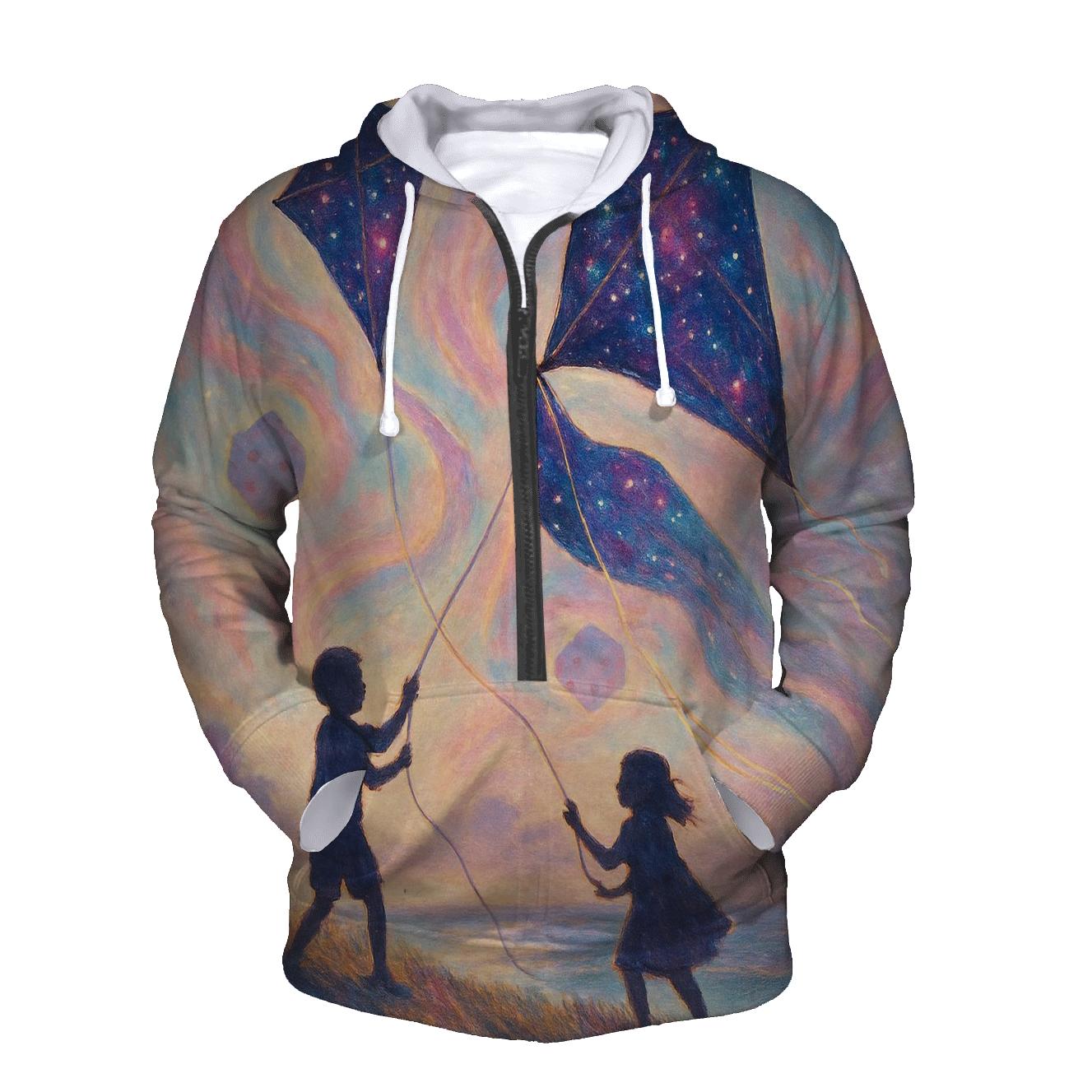 Random Cosmic Kite graphic hoodies