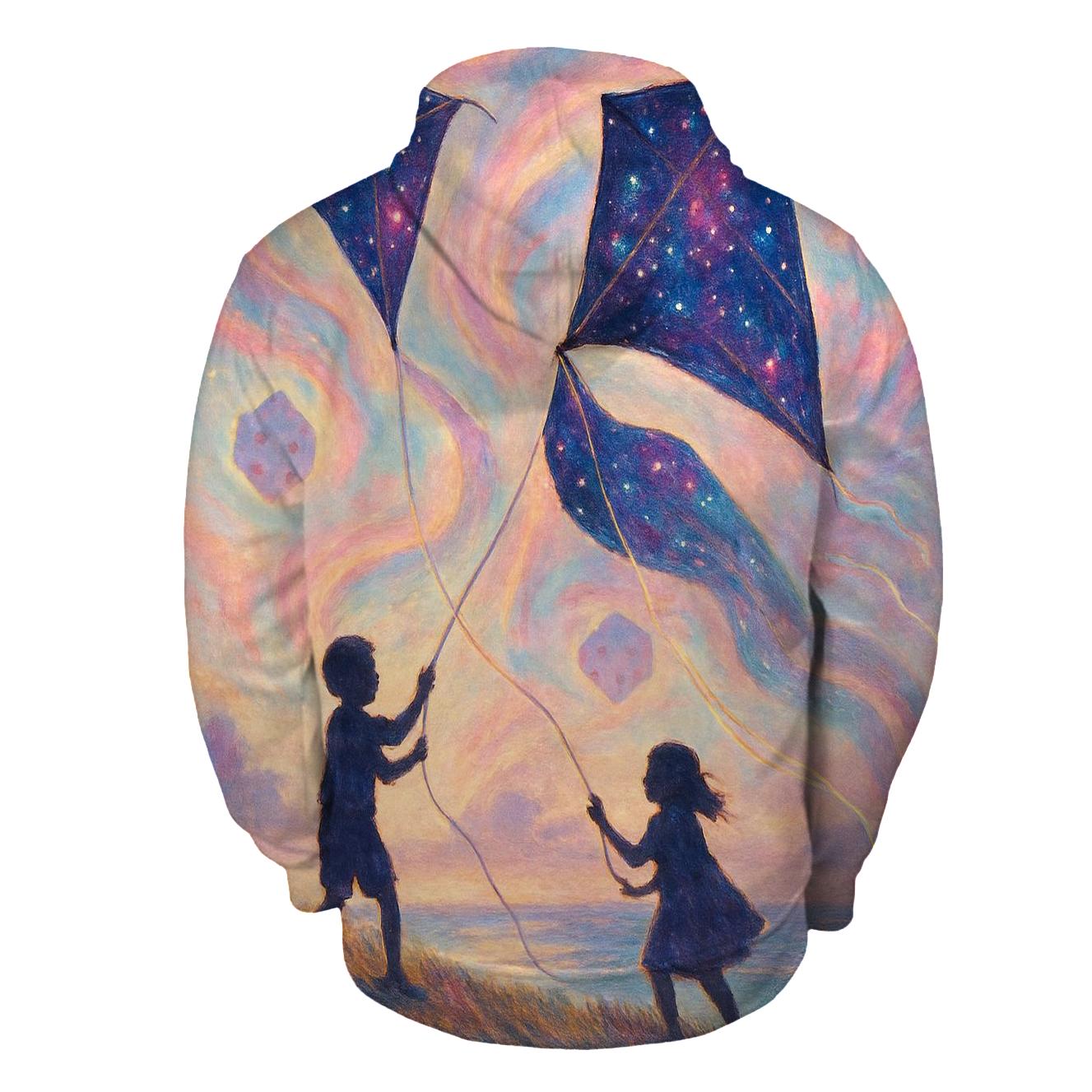 Random Cosmic Kite graphic hoodies