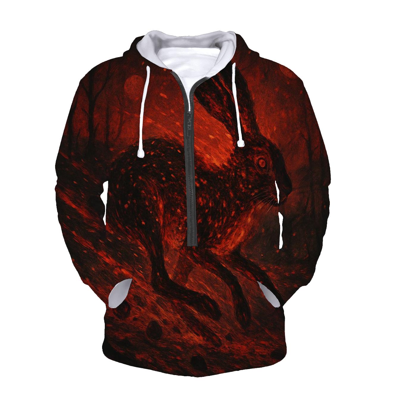 Random Ember Hare heavyweight hoodies