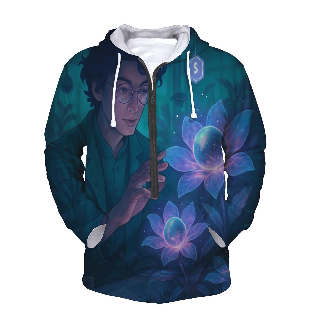 Random Holographic Botanist lightweight hoodies