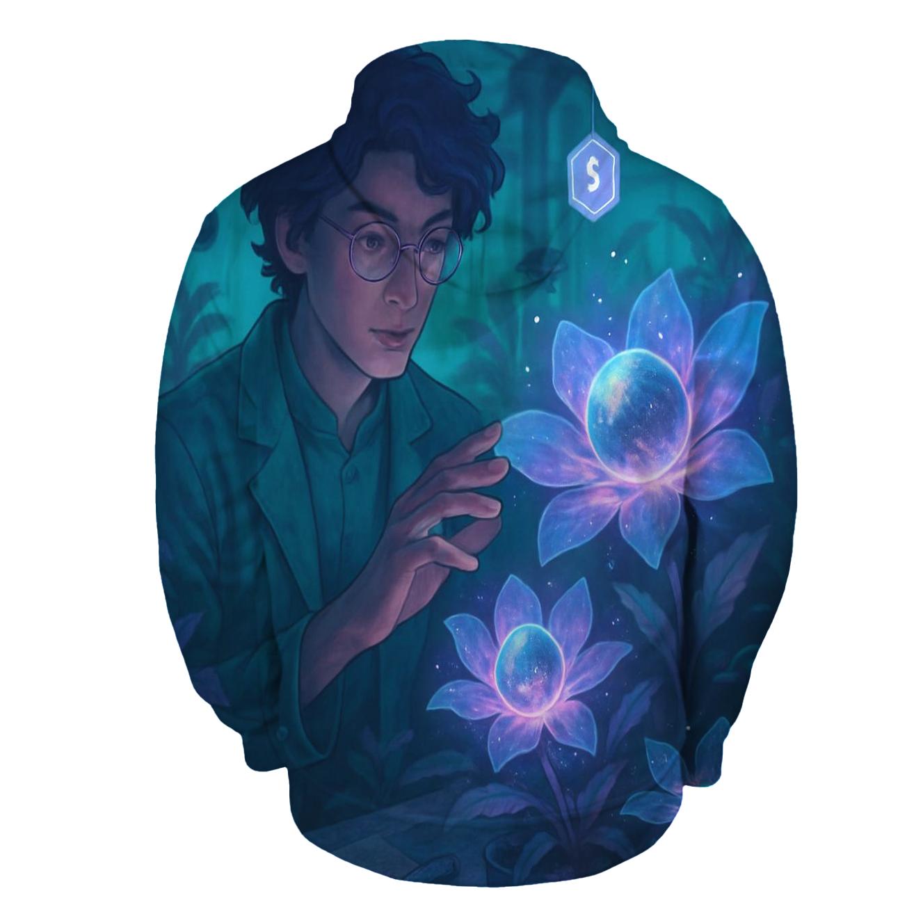 Random Holographic Botanist lightweight hoodies