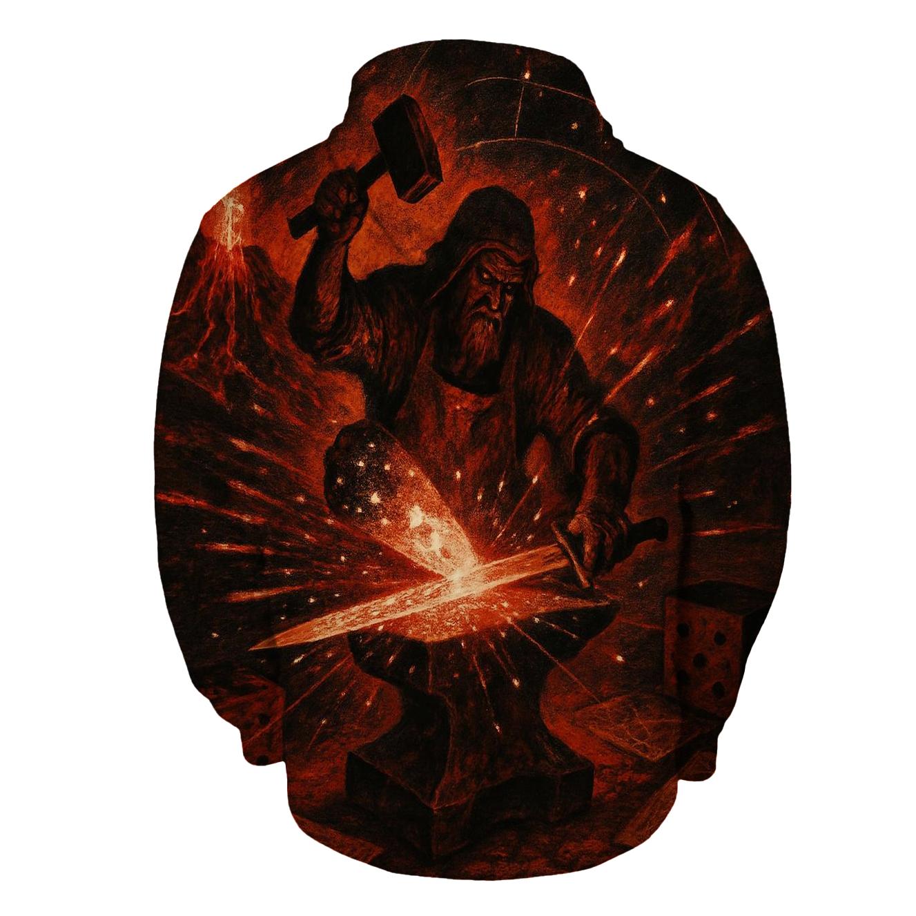 Random Celestial Blacksmith embroidered hoodies