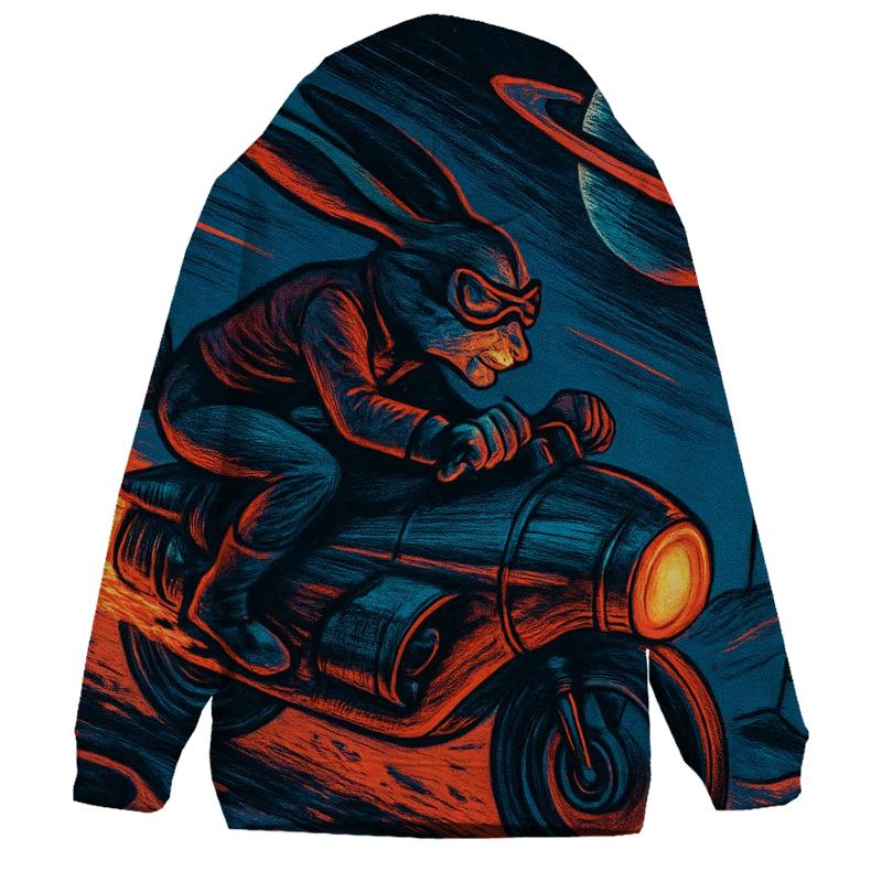 Random Lunar Street Racer printed hoodies