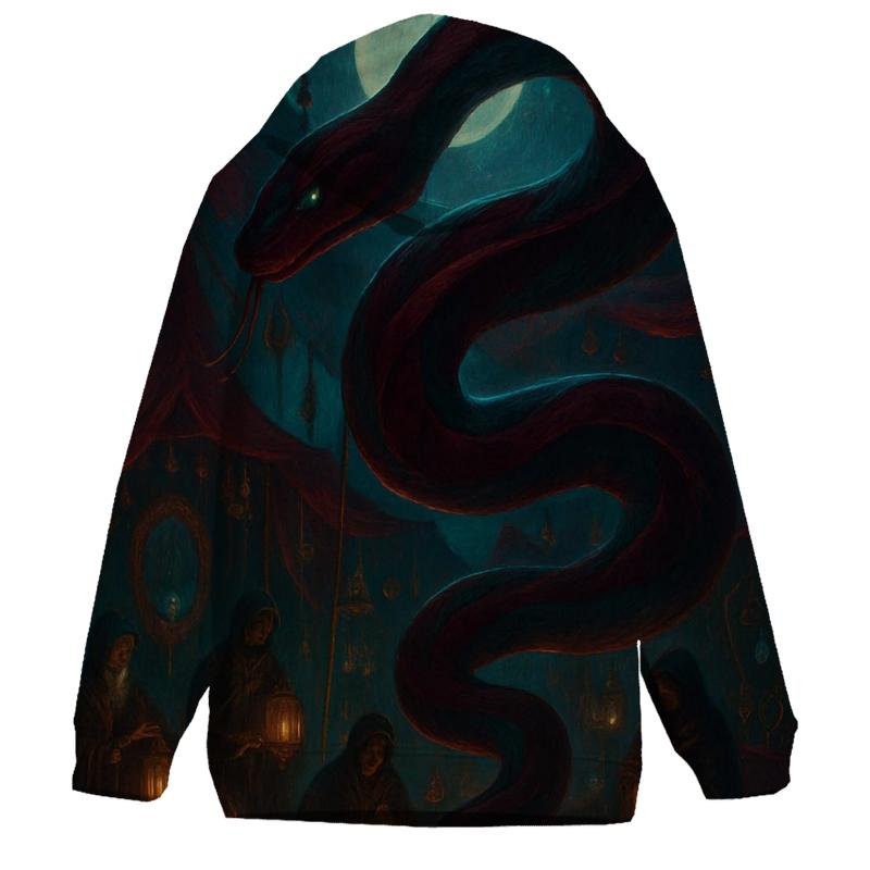 Random Velvet Serpent zip-up hoodies