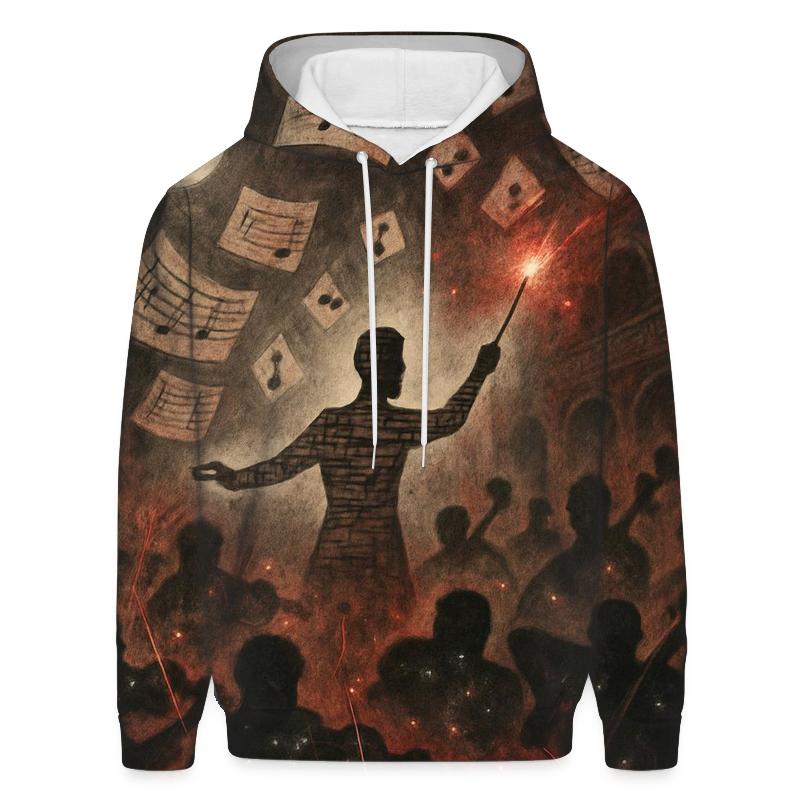 Random Phantom Conductor printed hoodies