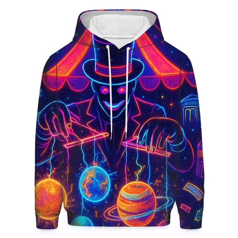 Random Neon Puppeteer graphic hoodies