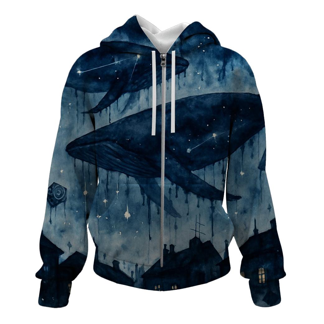 Random Ink Whale Parade hoodie designs