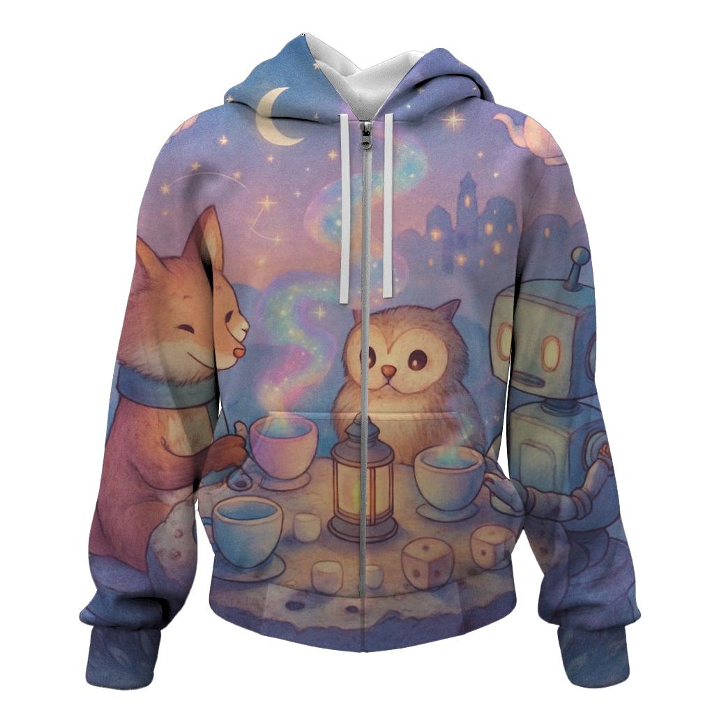 Random Cosmic Tea Party hoodies fashion