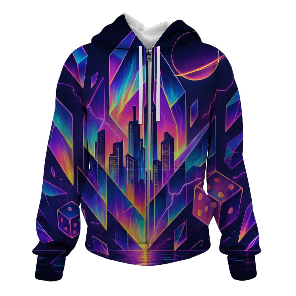 Random Shattered Aurora custom hoodies