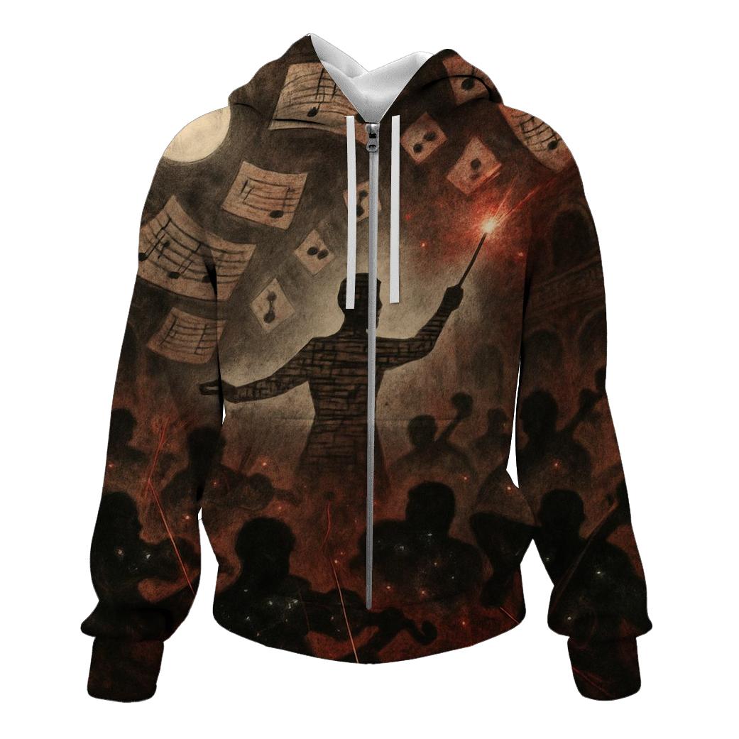 Random Phantom Conductor graphic hoodies