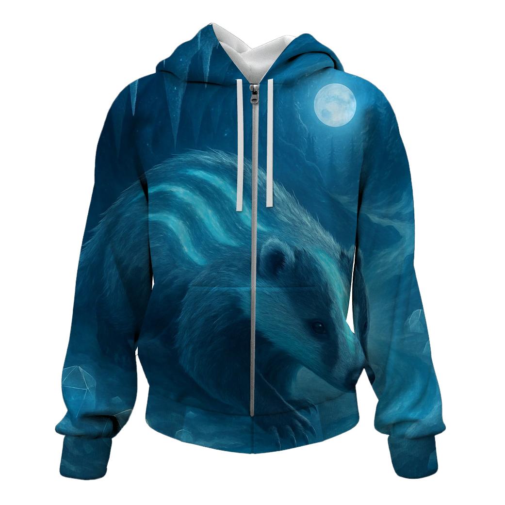 Random Glowing Badger hoodies fashion