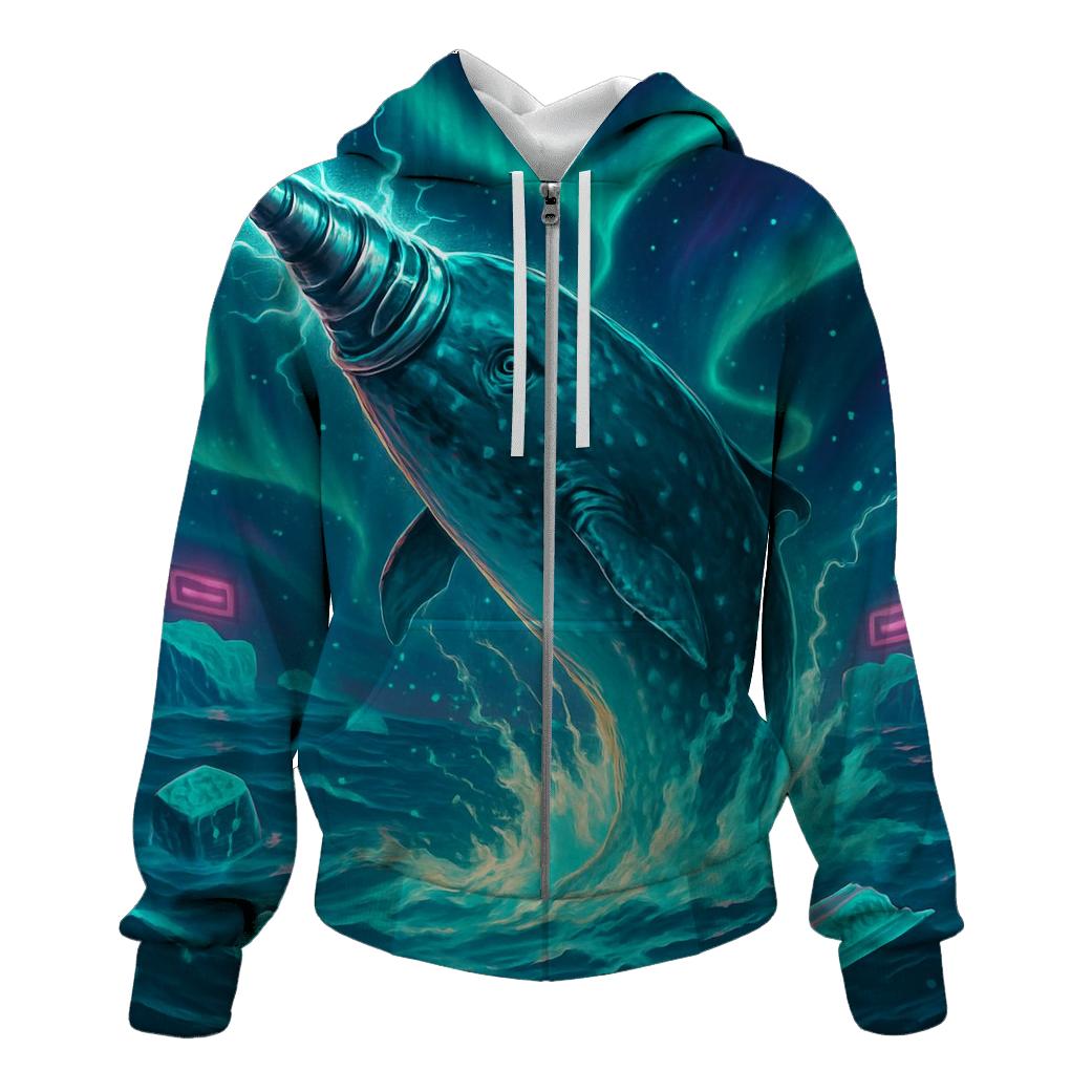 Random Turbo Narwhal lightweight hoodies