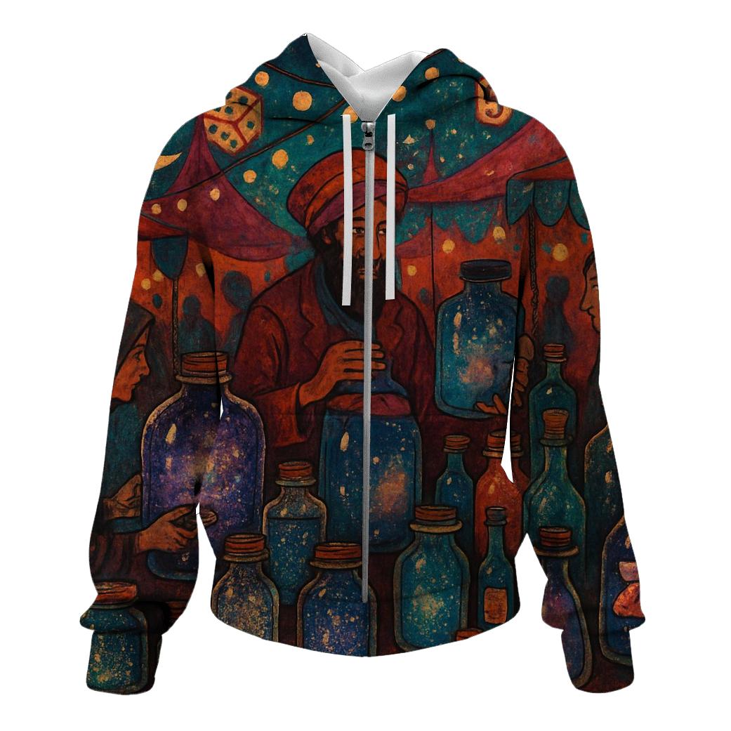 Random Stardust Market embroidered hoodies
