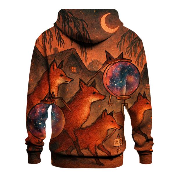 Random Lantern Fox Parade custom hoodies