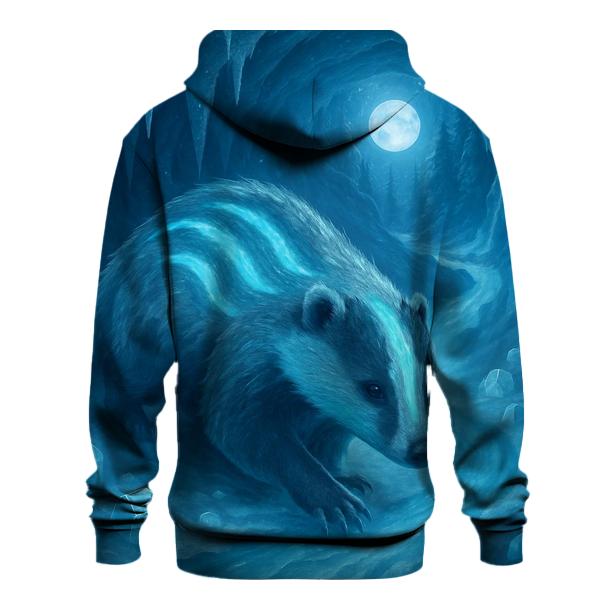 Random Glowing Badger graphic hoodies