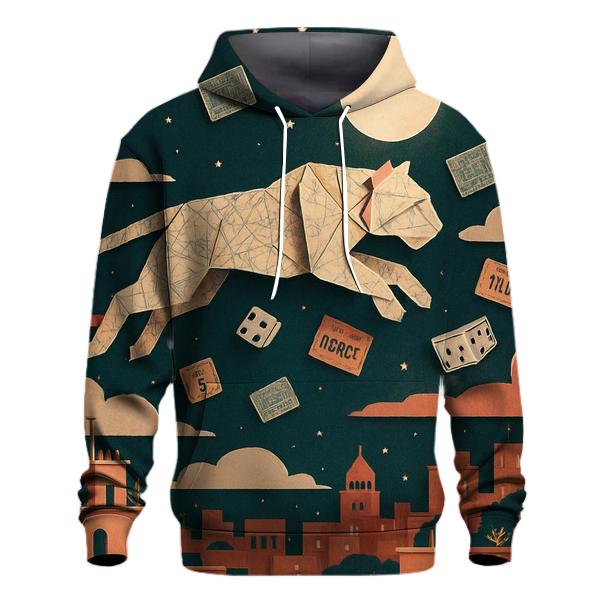 Random Paper Tiger Sky pullover hoodies