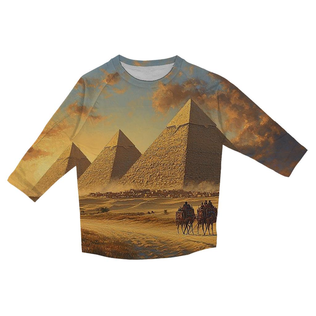 Pyramids Of Giza designer 3/4 sleeve blouses