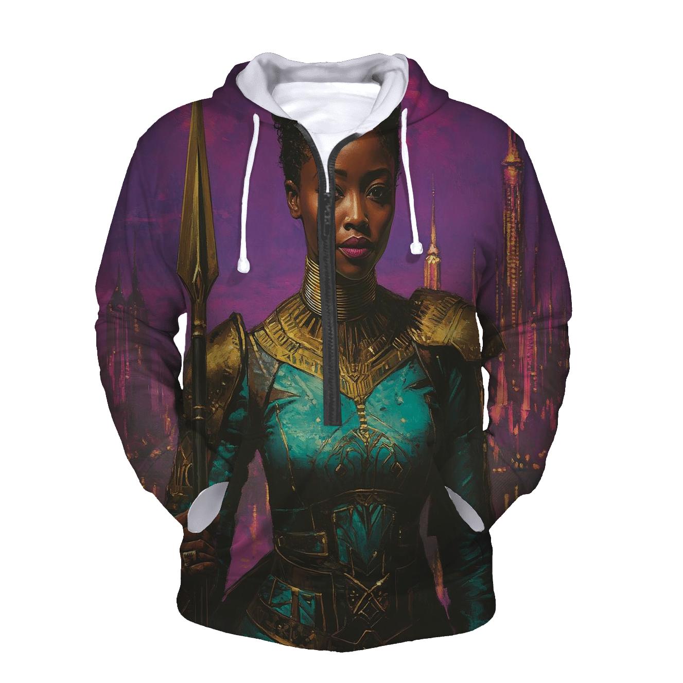 Lupita Nyongo Noble Shadow Of Wakandas Heart embroidered hoodies