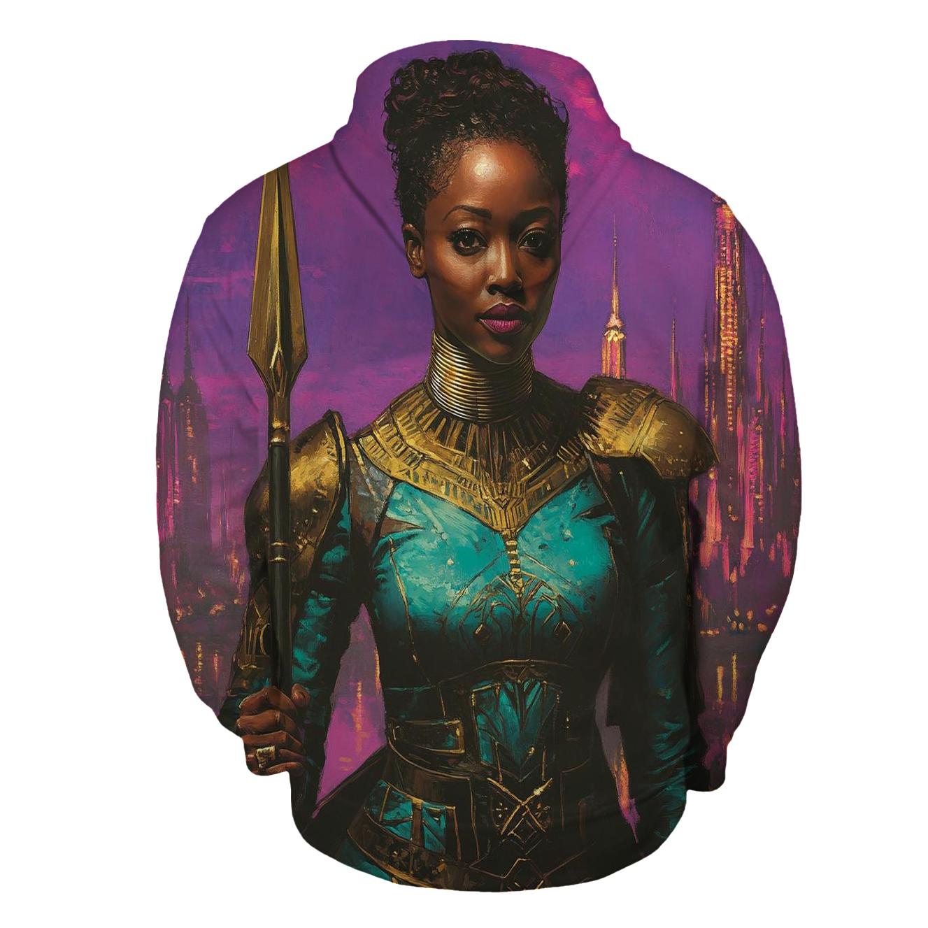 Lupita Nyongo Noble Shadow Of Wakandas Heart embroidered hoodies